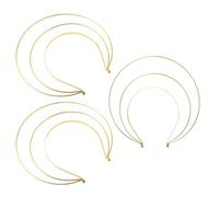 VILLCASE Serrage-Tête Couronne Dorée en Métal à 3 Couches Bandeau Vintage Baroque pour Femmes et Filles Accessoire Coiffure Mariage Bal Fête et Séance Photo Coiffe Déesse Polyvalente