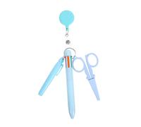 VILLCASE Set Accessoires Infirmier Rétractable avec Stylo Surligneur Ciseaux Pliables et Porte Badge pour Infirmières et Médecins Milieu Hospitalier