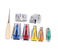 VILLCASE Set De Appareils à Biais pour Couture Outils De Fabrication De Ruban De Reliure Tissu pour Patchwork Et Loisirs Créatifs