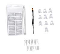 VILLCASE Set Manucure Professionnel Pince à Ongles en Abs et Acier Inoxydable, Clip de Blindage Fixe pour Extension D’ongles, Salon et Usage Maison