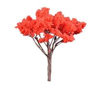 VILLCASE Simulation De avec Artificiel Décoration De Jardin Miniature Érable Rouge