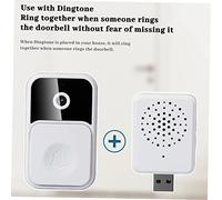 VILLCASE sonnette vidéo carillon cloche sonnette électrique sonnette de porte sans fil sonnettes de porte pour les maisons Kits de sonnette de porte Plastique blanche