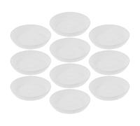 VILLCASE Soucoupes Rondes Base Étanche et Polyvalente en Plastique Blanc Lot de 10 pour Pot de Fleurs pour Balcon et Jardin Intérieur