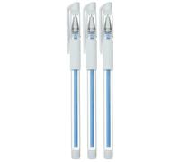 VILLCASE Stylo de Marquage Imperméable Lignes Précises et Facile à Utiliser Plastique Bleu, 3pcs pour Microblading Sourcils pour Piercing et Tatouage
