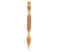 VILLCASE Stylo de Massage à Double Embout en Corne Naturelle, Outil Portatif de Médecine Chinoise pour Massage des Points D'acupression, Léger et Précis pour Usage Professionnel