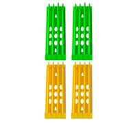 VILLCASE Support à Poussins en Plastique 4 Pièces, Rack de Stockage Organisé pour Bagues de Pattes de Pigeon Voyageur, Installation Rapide et Différentes Couleurs Disponibles