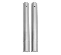 VILLCASE Support de Brochettes en Acier Inoxydable 2pcs, Résistant la Rouille et Compact, pour Barbecue en Camping et Pique-niques