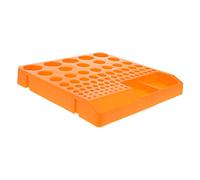 VILLCASE Support de Coupe-brusque Porte-Foret Porte-Outils Stockage de forets Outil Peu clé Porte-Embout Support Organisateur de Bits Support de Rangement en Plastique Peu Abdos Orange