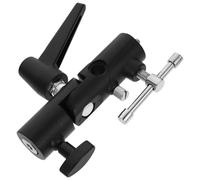 VILLCASE Support de Flash Métal Adaptateur Trépied et Pince pour Parapluie, Fixation Polyvalente pour Lampe Torche et Accessoires de Décoration Intérieure