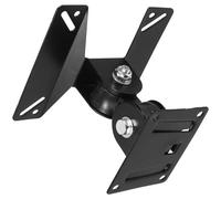 VILLCASE Support Mural TV Orientable en Acier Renforcé Noir, Compatible Écrans 14-26 Pouces, Réglable en Inclinaison et Pivot, Support pour Téléviseur Écran Plat - Installation Salon