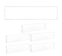VILLCASE Support Plaque de Porte Bureau en Acrylique Adhésif, Porte-plaque Nominative Professionnel pour Bureau et Hôpital, Lot de 6 Pièces pour Secrétaires et Médecins