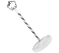 VILLCASE Support pour Sèche-cheveux et Usage Mains en Acier Inoxydable Pied Blanc Base Stable et Réglable de 50 à 106 Cm, Bain des Animaux