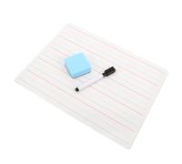 VILLCASE Tableau Effaçable Double Face Portable avec Lignes Petit Tableau Blanc pour Étudiants et Enseignants pour Réunions et Cours Comprend un Effaceur Stylo