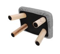 VILLCASE Tabouret Repose-Pieds en Bois Massif 35x25x20 Cm, Léger et Portable, Surface Antidérapante, Banc de Yoga et Banc de Prière, pour Bureau Assis-Debout, Chaise de Gaming et Détente