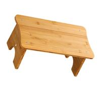 VILLCASE Tabouret Repose-Pieds en Bois Massif Multifonction pour Bureau et Salle de Bain Marchepied Antidérapant Taille Moyenne Support Ergonomique pour Posture Correcte