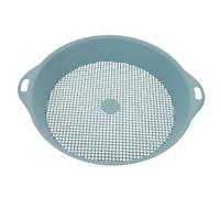 VILLCASE Tamis de Jardinage Portable pour Sol et Compost, Tamis à Maille 3 Mm Bleu 28x31x5 Cm, Filtration Précise pour Terre, Sable et Petits Cailloux, Outil Léger Multifonction