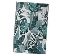 VILLCASE Tapis Carré Feuillage Plantain Motif Naturel Antidérapant pour Chambre Salon