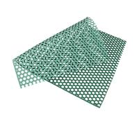 VILLCASE Tapis de Cage pour Animaux en PVC Vert Trous Denses et Bords Arrondis Tapis D'isolation pour Cage Séparant L'animal des Excréments de Chien