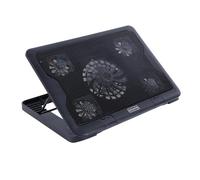 VILLCASE Tapis De Refroidissement pour Ordinateur Portable avec Ventilateurs Silencieux Support Ajustable Multi Angle Base Antidérapante Dissipateur Thermique USB Noir