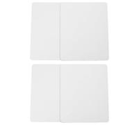 VILLCASE Tapis de Souris Vierges Lot de 5 Pièces pour Sublimation 5 en Caoutchouc Blanc Confortable pour Bureau à Domicile et Activités de Création