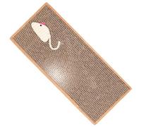 VILLCASE Tapis Griffoir pour Chat en Papier Ondulé Marron, Réduit Les Griffures Indésirables, Peut Servir de Tapis de Couchage, Adapté à Tous Les Espaces