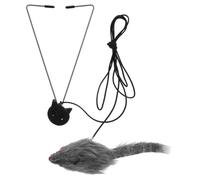 VILLCASE Taquinerie Ajustable pour Chat, Exercice Aérobie, Autojeu | Peluche et Plastique, Attire L’attention, pour Chats, Usage Intérieur, Aide Quand le Maître S’absente
