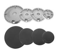 VILLCASE Tête De Brûleur à Gaz En Métal 2334 Kit De Remplacement Pour Cuisinière à Gaz Chapeau De Flamme Plat Pour Cuisson Uniforme Accessoire Multi-usage Pour Poêle