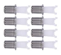 VILLCASE Tête de Tondeuse à Poils de Nez Électrique Pratique Nettoyage et Sourcils 8 Pièces en Acier et Abs, Accessoires Amovibles pour Épilateur Nasal