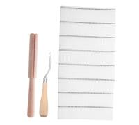 VILLCASE Tissu de Tapis kit de Toile en Plastique à Mailles Tapis au Crochet Accessoire de Fil kit de Maille