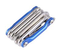 VILLCASE Trousse de Réparation Vélo Coupe-chaîne Multi-Fonction | Kit D’entretien Portable en Alliage, Usage Intérieur et Réparation Extérieure, Série Bleue pour Maintenance Basique