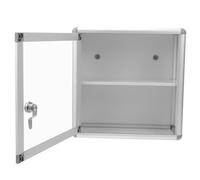 VILLCASE Trousse de Verrouillable en Alliage d'Aluminium Boîte Murale Multi-Étages pour Remède Rangement Sécurisé Pratique pour Usage Domestique et Activités Extérieures