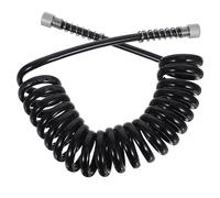 VILLCASE Tube Flexible en Silicone Noir pour Machine de Beauté Embout Stable et Ressort Spiralé, pour Soins du Visage Professionnels Domicile