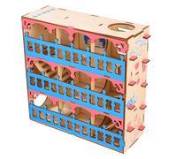 VILLCASE Tunnel de Présent et Prévention Divertissant l'obésité Exercice Labyrinthe Bois pour Hamster Petits Animaux Compagnie