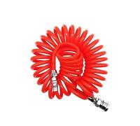 VILLCASE Tuyau Air PU Flexible à Lécrasement pour Compresseur avec Joint Standard Tube Pneumatique à Ressort Rouge et Facile à Manipuler