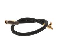 VILLCASE Tuyau Rallonge pour Gonfleur Pneus 40 CM Collier Rapide, Fonction Dégonflage, Accessoire Compresseur Air Portable Adapté pour Voiture et Moto en Déplacement