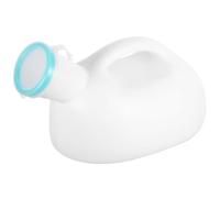 VILLCASE Urinoir Portable pour Hommes 1 Pièce Blanc Couvercle Étanche, Plastique Épais Solide, Bouteille d'Urine de Voyage, Urinoir Extérieur Pratique pour Hôpital, Voiture, Camping et