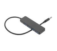 VILLCASE USB Hub Ports USB Docking Station Station de Données avec Indicateur LED pour Clavier Souris Disque Dur Externe Compact et Portable Noir