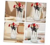 VILLCASE Vase Rond Acrylique Transparent Grand Seau Décoratif pour Fleurs Stable et Élégant pour Maison et Boutique de Fleurs Contenant Polyvalent pour Bouquets et Centres de Table