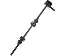 VILLCASE Verrou Coulissant de Porte en Fer Noir, 45 Cm, Loquet Robuste Anti-corrosion Barre de Sécurité pour Portes et Clôtures en Bois, Installation Extérieure et Intérieure,