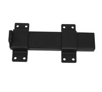 VILLCASE Verrou de porte robuste serrure de curseur Loquet de sécurité verrou de porte coulissante serrure à glissière de sécurité loquet à pêne coulissant Métal Noir