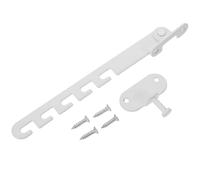 VILLCASE Verrou de Sécurité pour Fenêtres et Portes Blanc, Crochet Long, Limiteur D'ouverture Garçon et Filles, Bloque-fenêtre sans Perçage, Quincaillerie Sécuritaire pour Maison,