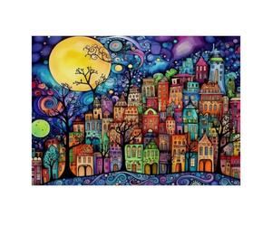 Ville Abstraite 1000 Pièces Mini Puzzle pour Adultes | 38x26cm Carton Décoration Salon Coupe Précise Cadeau Anniversaire Détente