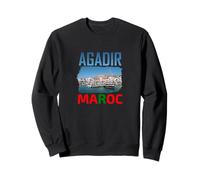 Ville Agadir, tee-shirt pour voyager, plage sud du Maroc, Sweatshirt