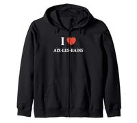 Ville Aix Les Bains France I Love Aix-Les-Bains Sweat à Capuche