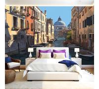 Ville Antique Papier Peint 300 x 210 cm Architecture de la ville d'eau Papier Peint Panoramique Tapisserie Photo Poster Intissé Mur Moderne Décor Murale Salon Chambre á Coucherr Bureau