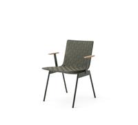 Ville AV34 Chaise D'extérieur avec Accoudoirs Bronze Vert