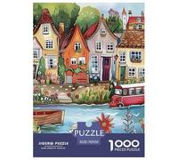 Ville côtière Puzzle 1000 Pièces Educa Jouet en Bois Cadeau Unique Décoration Intérieure Jeu Éducatif Challenge Toy Adultes & Enfants des 14 Ans 70x50cm/1000pcs