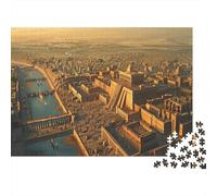Ville de Babylone 52x38cm/1000pcs Puzzles Adaptés Aux Adultes Et Aux Personnes Âgées De 14 Ans Et Plus