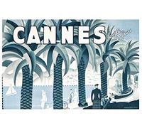 Ville de Cannes Reproduction Affiche Poster-Format Size 50X70 cm Papier 300 GR-Vente du fichier numérique HD Possible Nous Consulter.(Boutique : affichevintage.FR)
