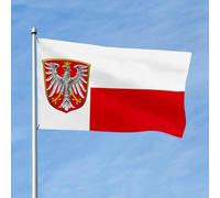 Ville De Francfort Garden Flag Drôle Drapeaux Décoratif Avec Œillets Drapeaux De Jardin Décoration Pour Extérieure Intérieure Porche 90X152Cm